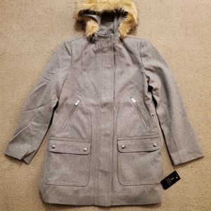 🐑 Wool-Blend Hooded Parka Coat